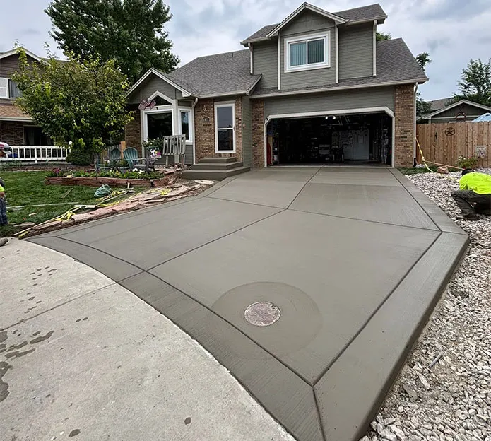 Driveway and City Sidewalk Replacement on Markham Ct in Loveland, CO