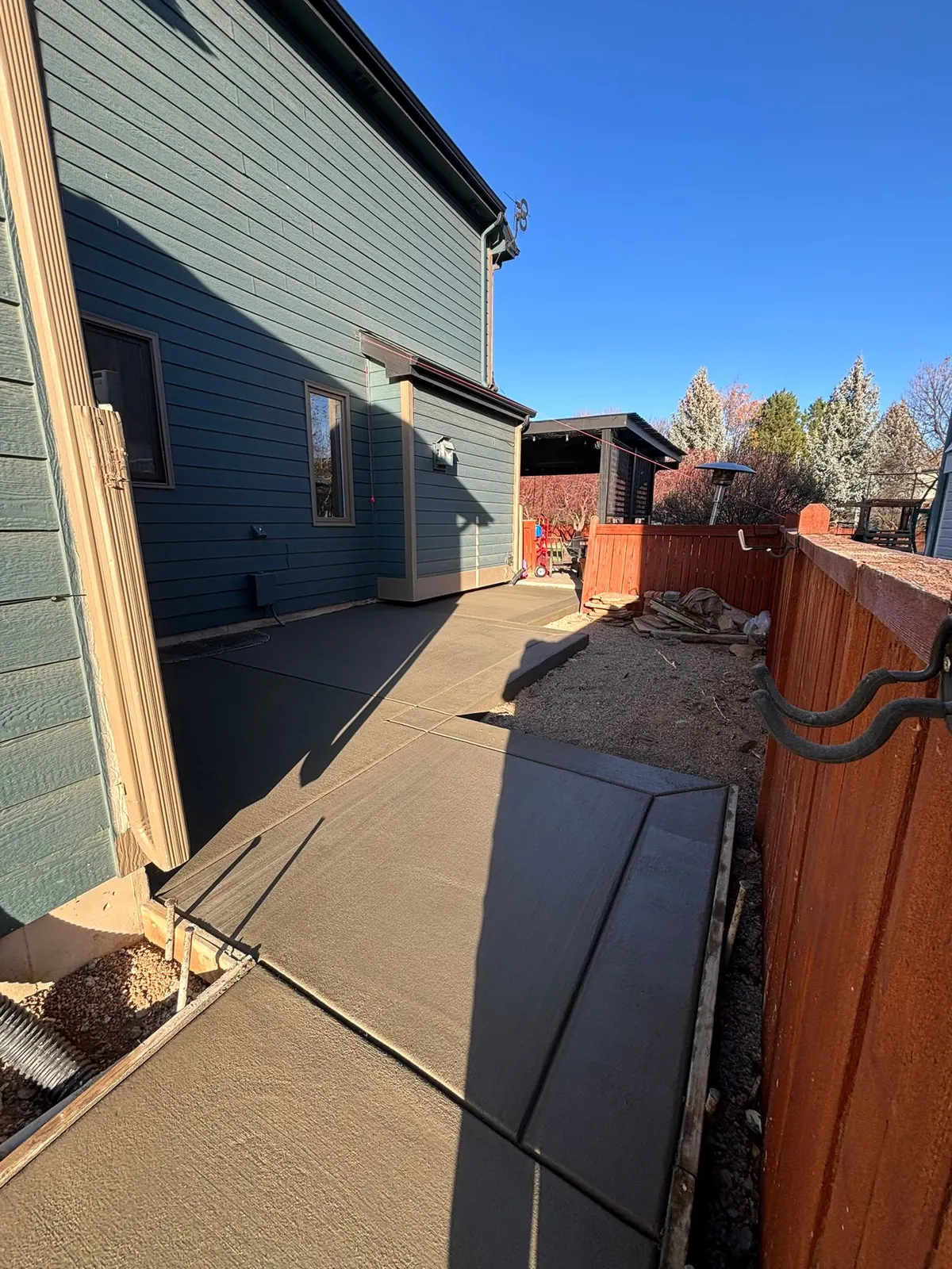 Backyard Patio and Drainage Fix on Snow Mesa Dr in Fort Collins, CO