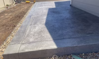 Concrete driveway and patio installation in Loveland, CO