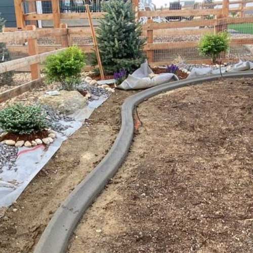 concrete curbing