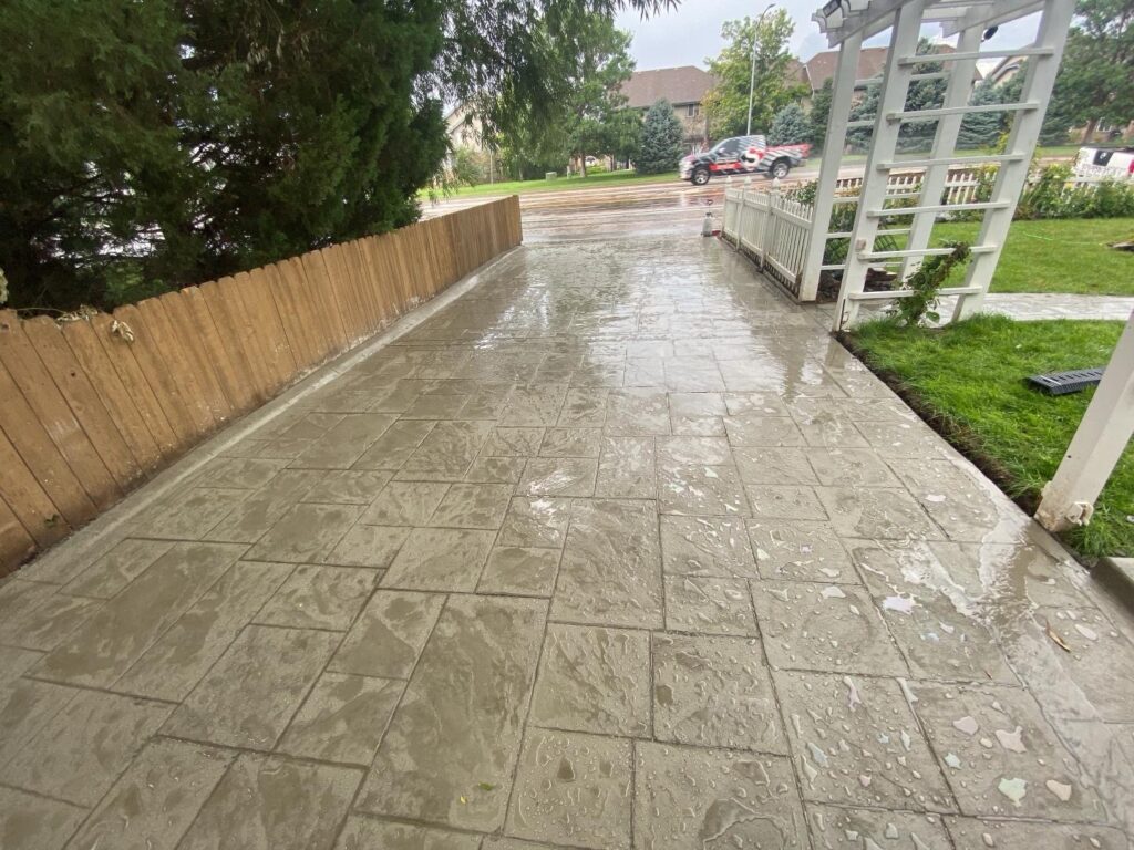 concrete stamp driveway