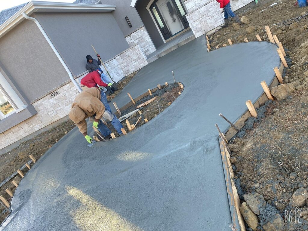 Concrete Pour for Backyard