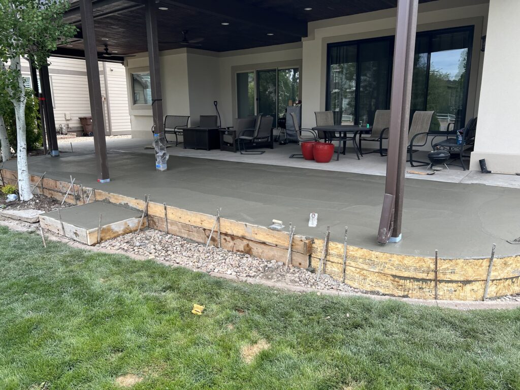 Concrete patio