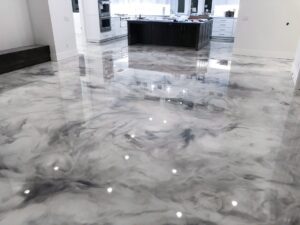 Metallic Epoxy Flooring - Hugo's Concrete